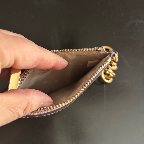 Tory Burch Lavender Card Holder with Gold Accents - Picture 4 of 4